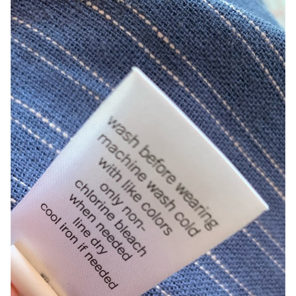 Now & Gen Sonoma Duster Denim Cornflower Blue NWT - Picture 11 of 12